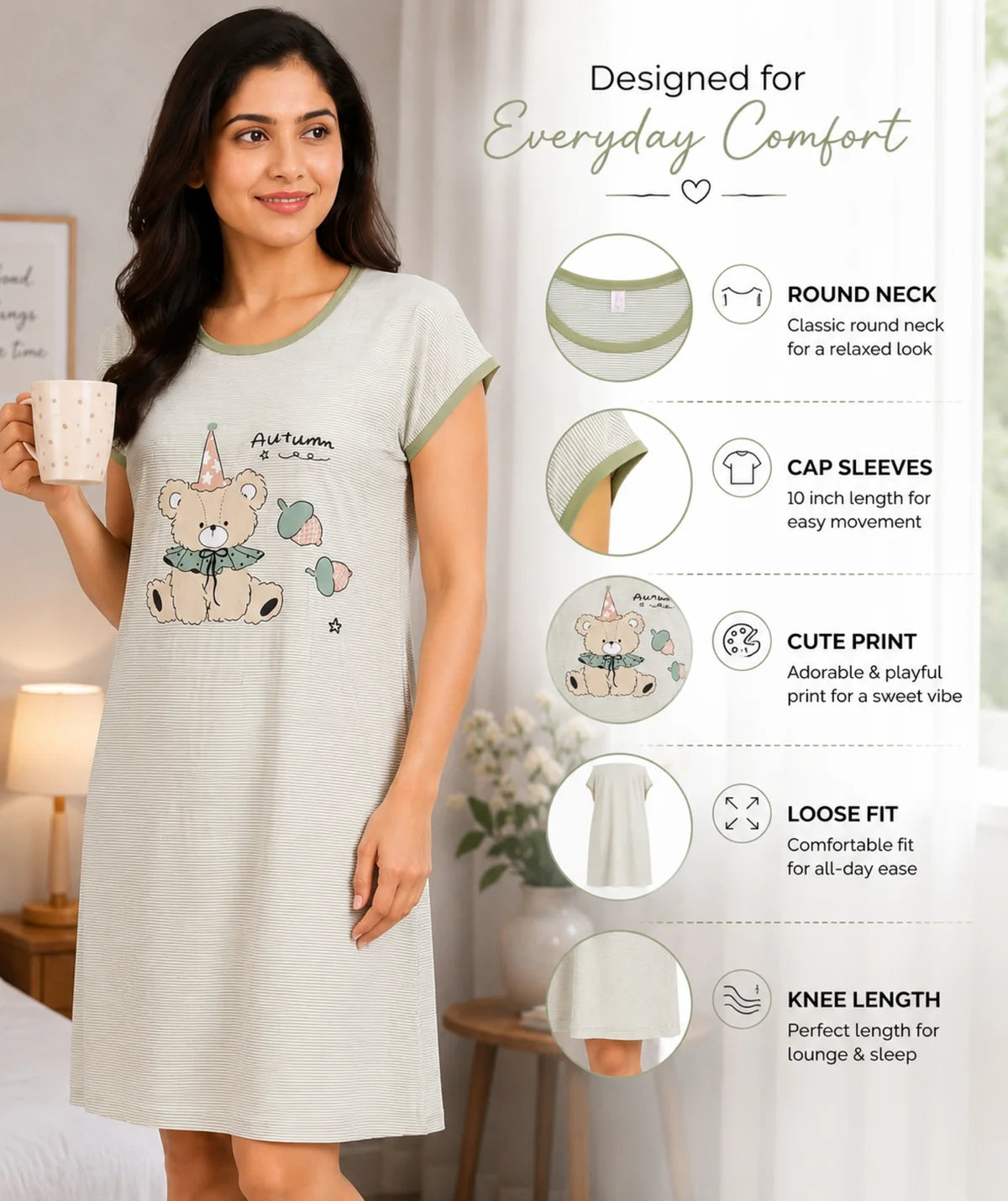 Moonlight Comfort Night Suit